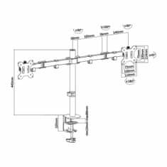 Aisens Nosilec Namizni za Ekran Aisens DT32TSR-041 13"