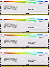 Kingston FURY Beast/DDR5/64GB/6000MHz/CL40/4x16GB/RGB/bela