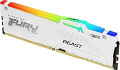 Kingston FURY Beast/DDR5/64GB/6000MHz/CL40/4x16GB/RGB/bela