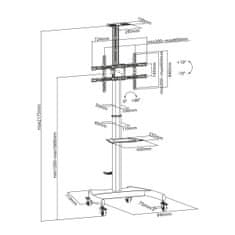 Aisens Nosilec za TV Aisens FT70TE-169 50 kg