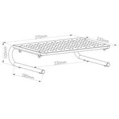 Maclean Nosilec Namizni za Ekran MacLean MC-948 32" 13" 37 x 23,5 x 10 cm