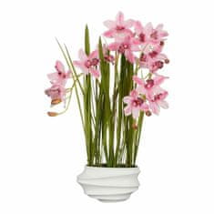 Mica Decorations Dekorativna rastlina Mica Decorations Cymbidium Poliester Orhideja 81 x 49 x 40 cm Umetno