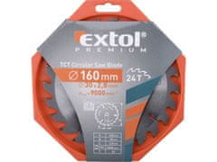 Extol Premium Žagin list z rezili SK, O 160x2,6x30mm, 24T