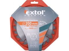 Extol Premium Žagin list z rezili SK, O 200x3,0x30mm, 24T