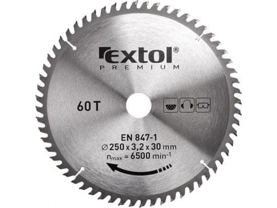 Extol Premium Žagin list z rezili SK, O 250x3,0x30mm, 60T