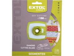 Extol Craft Diamantna rezalna plošča segmentno - suho rezanje, O 150x22,2x2,3mm