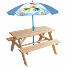 Fun House Miza za piknik Fun House Rjava Umbrelă de soare (125 x ø 100 cm)