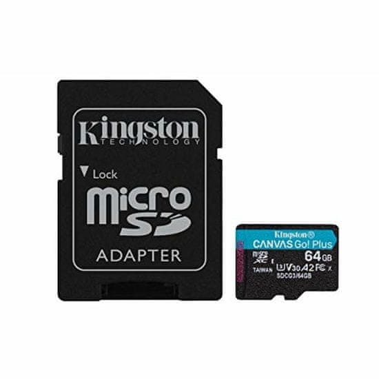 Kingston Spominska Kartica Micro SD z Adapterjem Kingston Canvas Go! Plus 64 GB