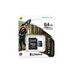 Kingston Spominska Kartica Micro SD z Adapterjem Kingston Canvas Go! Plus 64 GB