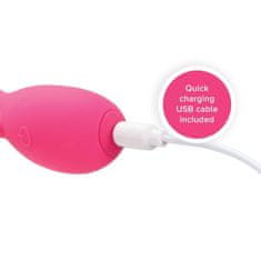 PlusOne Dvojni vibracijski stimulator Pink