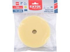 Extol Premium Polirni disk pena, orbitalno, T80, rumena, průměr150x25mm, ježevi trakovi průměr127mm