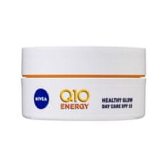 Nivea Q10 Energy Healthy Glow Day Care SPF15 krema za vidno zmanjševanje gubic na obrazu 50 ml za ženske