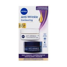 Nivea Anti-Wrinkle + Contouring Duo Pack Set dnevna krema za obraz Anti-Wrinkle Contouring SPF30 50 ml + nočna krema za obraz Anti-Wrinkle Contouring 50 ml za ženske