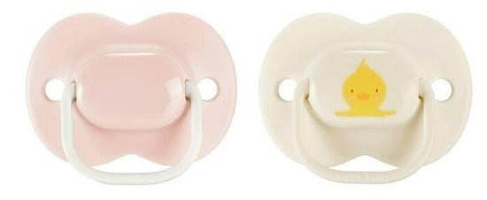 Tommee Tippee Any Time Silikonska duda, 0-6m, 2 kom (bela, roza) Duck