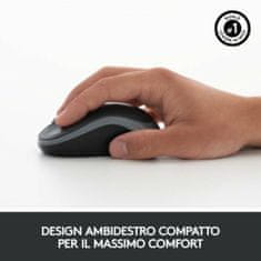 Logitech Tipkovnica in Brezžična Miška Logitech 920-004512 Črna Qwerty italijanski