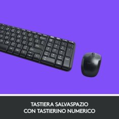 Logitech Tipkovnica Logitech 920-003721 Črna QWERTY