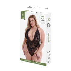 Baci Lingerie Komplet Spodnjega Perila Baci Lingerie Eco Lace Teddy Črna (Queen)