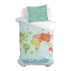 Happy Friday Vzglavnik HappyFriday Happynois World map Pisana 60 x 70 cm