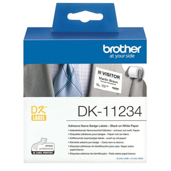 Brother Oznake Brother DK11234 Bela Črna