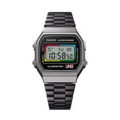 Casio Ura moška Casio A168WEUC-1AER Črna Siva (Ø 36 mm)