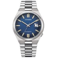 Citizen Ura moška Citizen TSUYOSA AUTOMATIC - BLUE Srebrna (Ø 40 mm)