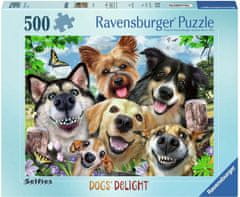 Ravensburger Pasji selfie sestavljanka 500 kosov