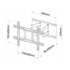 ART Nosilec za TV ART AR-87 80" 60 Kg