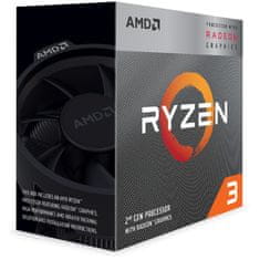 AMD procesor AM4 Ryzen 3 3200G Box 3,6 GHz MAX Boost 4,0GHz 65W Radeon Vega 8 