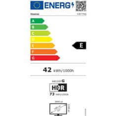 Hisense Smart TV Hisense 43E77NQ 43" 4K Ultra HD LED HDR D-LED QLED