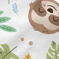 Happy Friday Opremljen spodnji list HappyFriday Moshi Moshi Happy Sloth Pisana 70 x 140 x 14 cm