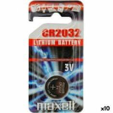 Maxell Gumb baterija Maxell 10238500 3V CR2032 Litijske (10 kosov)