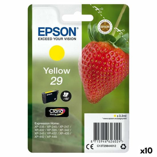 Epson Katuša s Črnilom Izvirna Epson XP 235 332 335 432 435 Rumena (10 kosov)