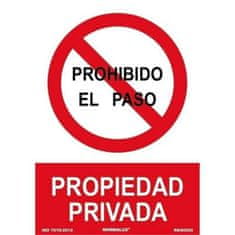 Archivo 2000 Znak Archivo 2000 "PROHIBIDO EL PASO PROPIEDAD PRIVADA" polipropilen 32 x 30 cm