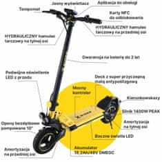 Manta Električni Skuter Manta XRIDER F10 Rumena Črna 800 W