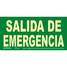 Archivo 2000 Znak Archivo 2000 "SALIDA DE EMERGENCIA" PVC 32 x 16 cm