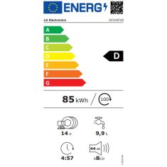 LG Pomivalni stroj LG DF243FVS Jeklo 60 cm