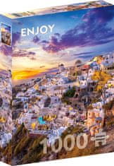 ENJOY Puzzle Sončni zahod nad Santorinijem 1000 kosov