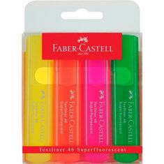 Faber-Castell Set Fluorescentnih Markerjev Faber-Castell TEXTLINER 46 Pisana (4 kosov)