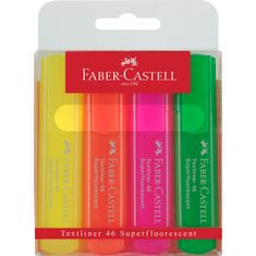 Faber-Castell Set Fluorescentnih Markerjev Faber-Castell TEXTLINER 46 Pisana (4 kosov)