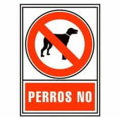 Archivo 2000 Znak Archivo 2000 "PERROS NO" PVC 210 x 297 mm