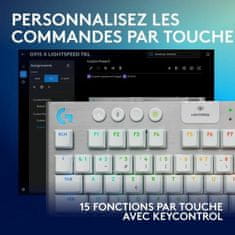 Logitech Tipkovnica Logitech G915 X Bela Francoski AZERTY