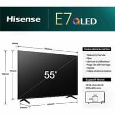 Hisense Smart TV Hisense 55E7NQ 55" 4K Ultra HD LED HDR QLED