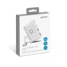 Dicota USB Hub Dicota D31731 100 W Bela