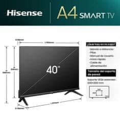 Hisense Smart TV Hisense 40A4N 40 LED