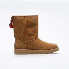 Ugg Australia Škornji rjava 36 EU W Classic Short Logo Zip