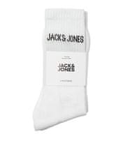 Jack&Jones 5 PAK - moške nogavice JACREGEN 12266536 Bela