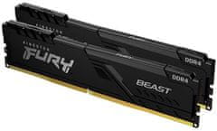 Kingston FURY Beast Black - 32 GB (2x16) DDR4, 2666 MHz, CL16, DIMM