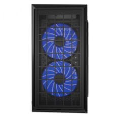 Gembird FORNAX-950B akrilno steklo microATX 3 x 12 cm modri LED 2x USB 3.0 Gaming računalniško ohišje (CCC-FORNAX-950B)