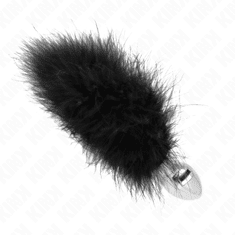 KINK ANALNI ČEP Kink With Feather Black (3 cm) 