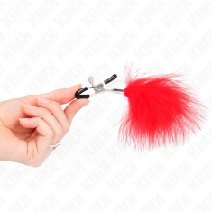 KINK ŠČIPALKE ZA BRADAVIČKE Kink Feather Red